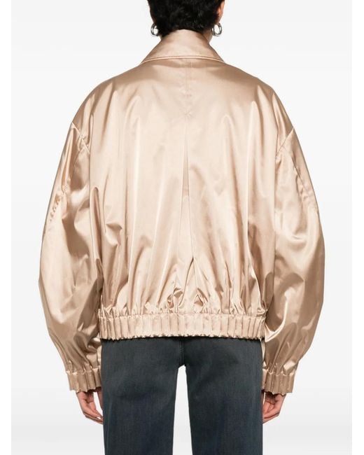 RAXXY Natural Satin Bomber Jacket