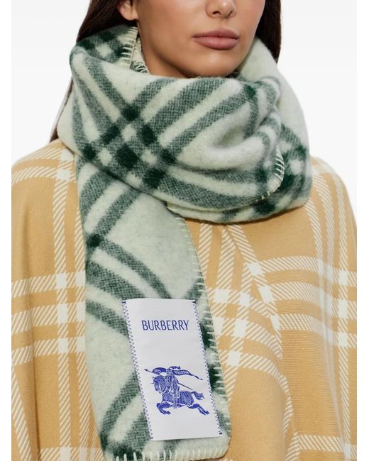 Sciarpa A Quadri di Burberry in Green
