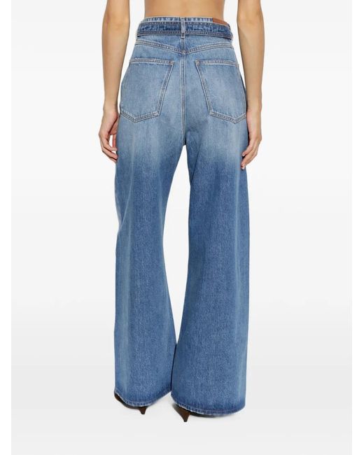 Sportmax Blue Procida Wide-Leg Jeans