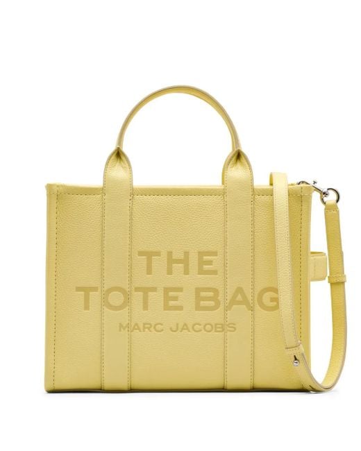 Marc Jacobs Yellow Medium The Leather Tote Bag