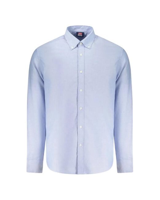 Norway 1963 Blue Button-Down-Collar Shirt for men