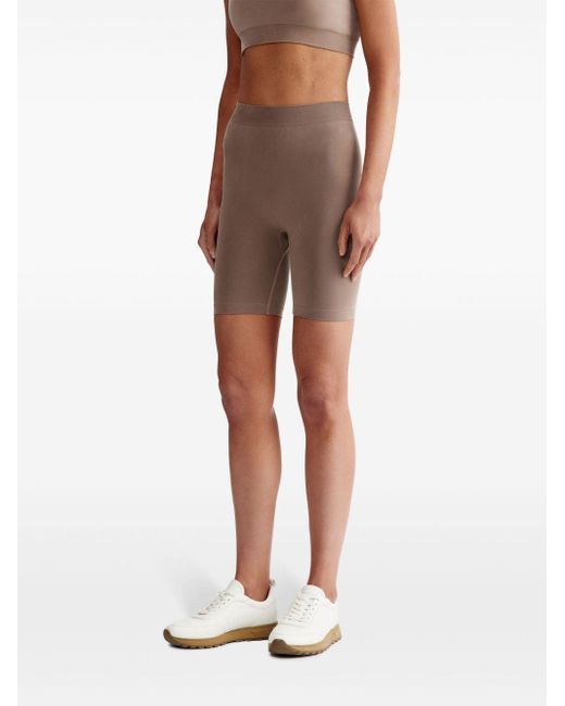 12 STOREEZ Brown High-waisted Cycling Shorts