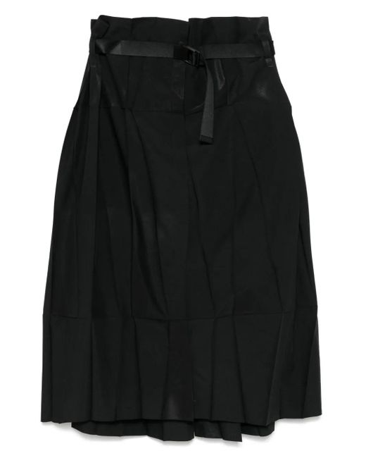 Issey Miyake Black Pleated Skirt