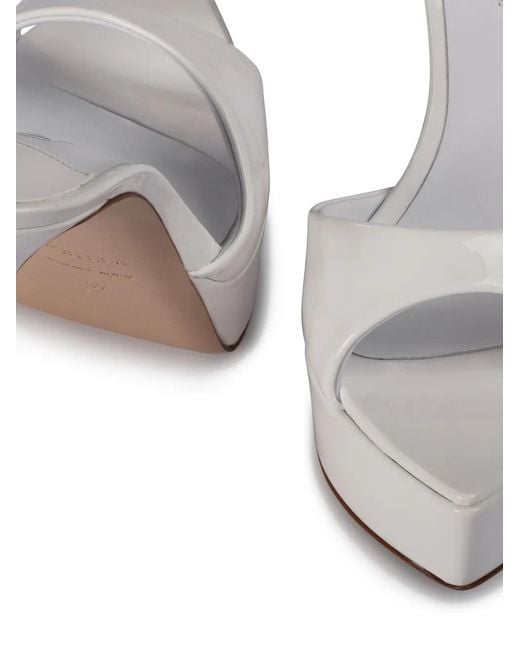 Le Silla White Sandales Uma À Talon