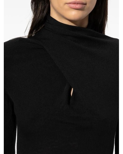 The Attico Black Wool Sweater