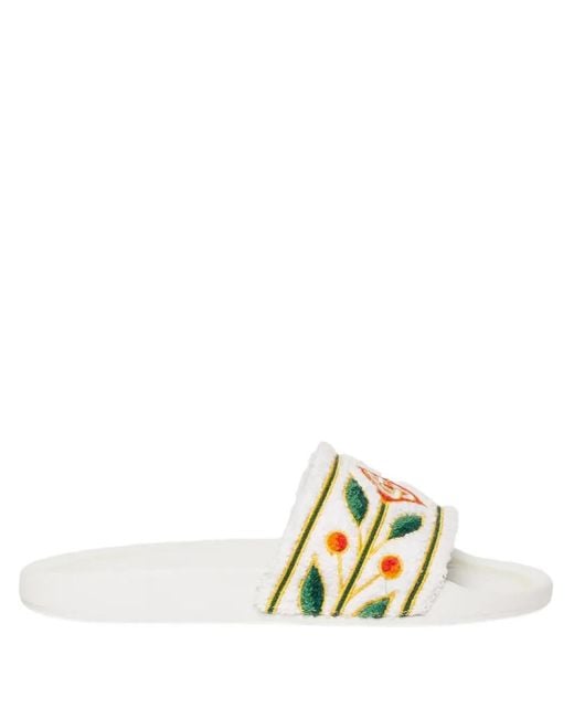 Casablanca Metallic Embroidered "Terry" Slider for men