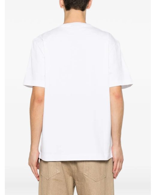 Missoni White Zigzag-Patch T-Shirt for men