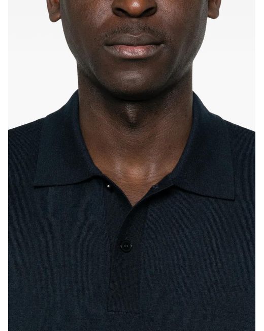 Samsøe & Samsøe Poloshirt Met Knopen in het Blue voor heren
