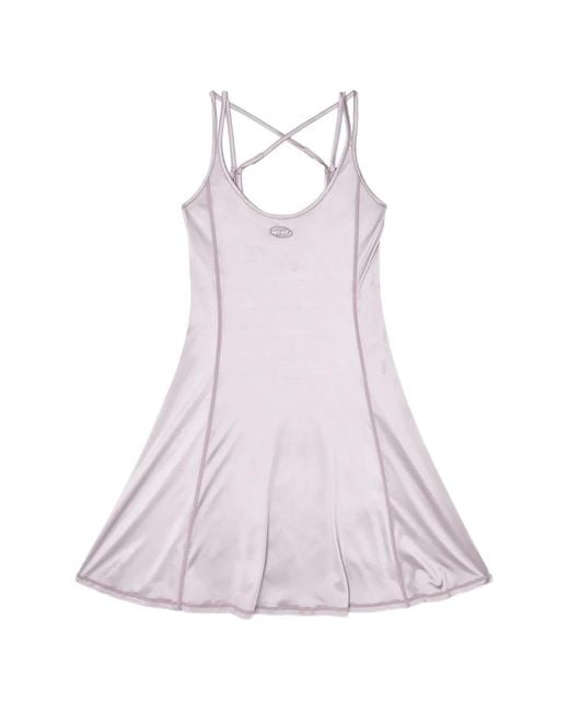 DIESEL Pink Oval D Flared Dress