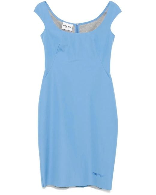 Abito Corto di Miu Miu in Blue