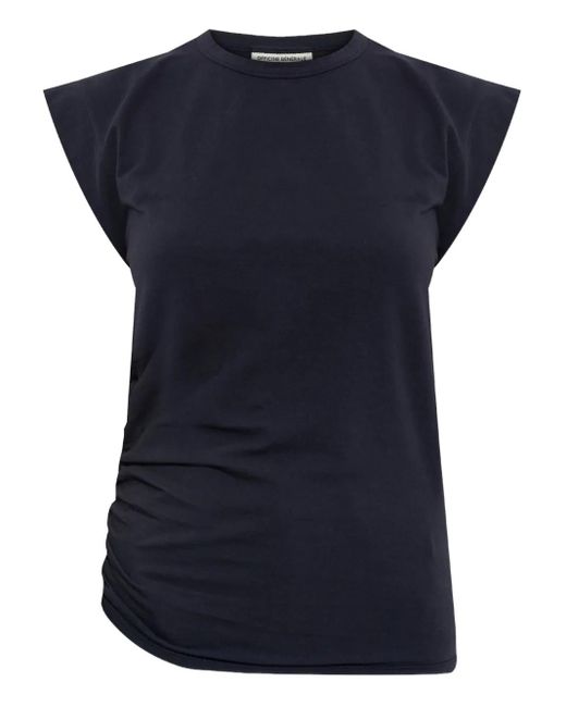 Officine Generale ギャザー Tシャツ Blue