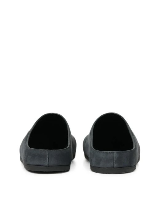 Studio Nicholson Black Wearing Leather Clogs for men
