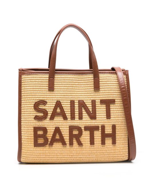 Mc2 Saint Barth Natural Medium Vivian Straw Tote Bag