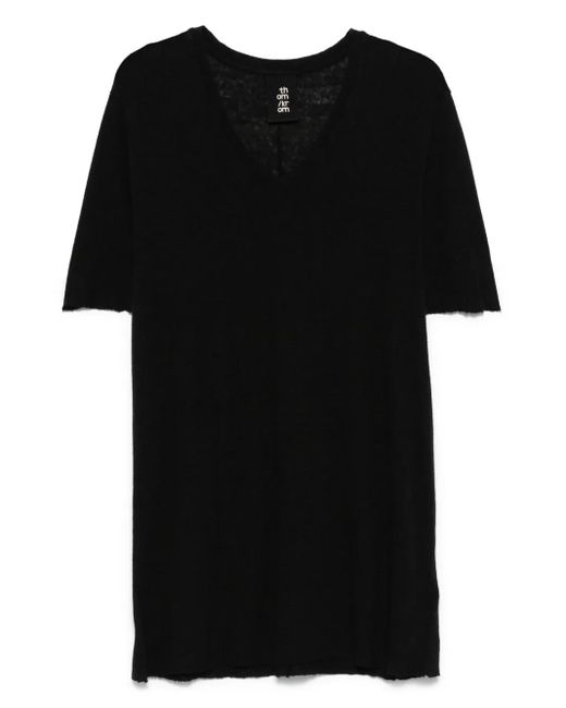 Camisa de mezcla de lino Thom Krom de hombre de color Black