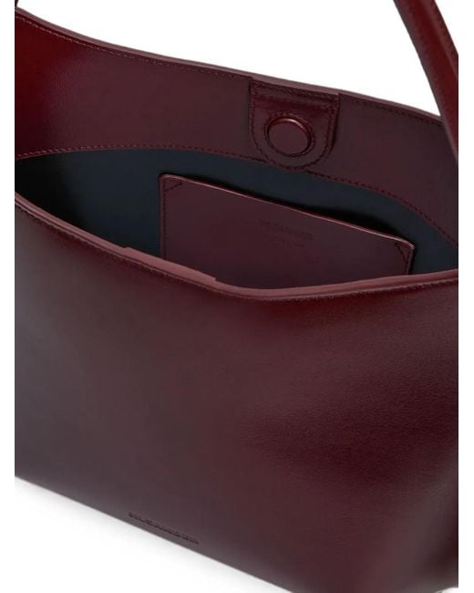 Jil Sander Purple Kante Angular Shoulder Bag