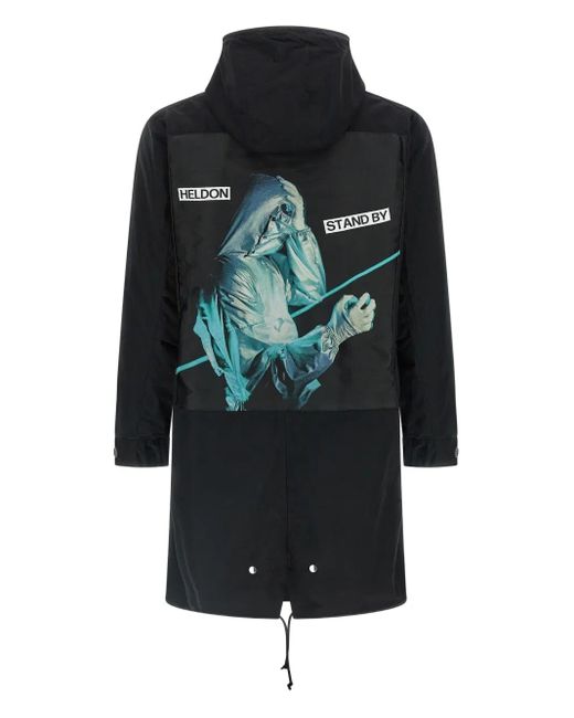 Undercover Black Adjustable Hood Parka for men