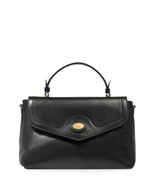 The Bridge Black Leather Tote Bag