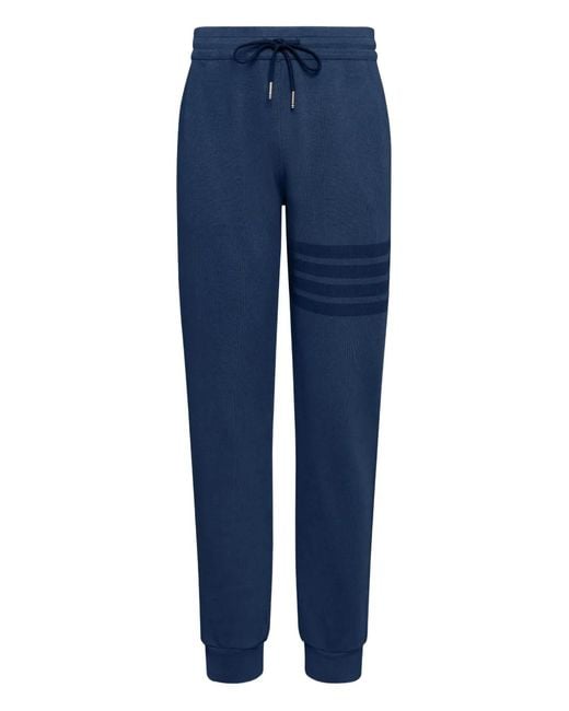 Thom Browne Blue Pantalon De Jogging En Jersey À 4 Bandes for men