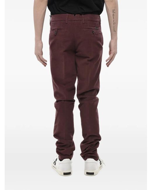 Corneliani Red Slim-Fit Trousers for men
