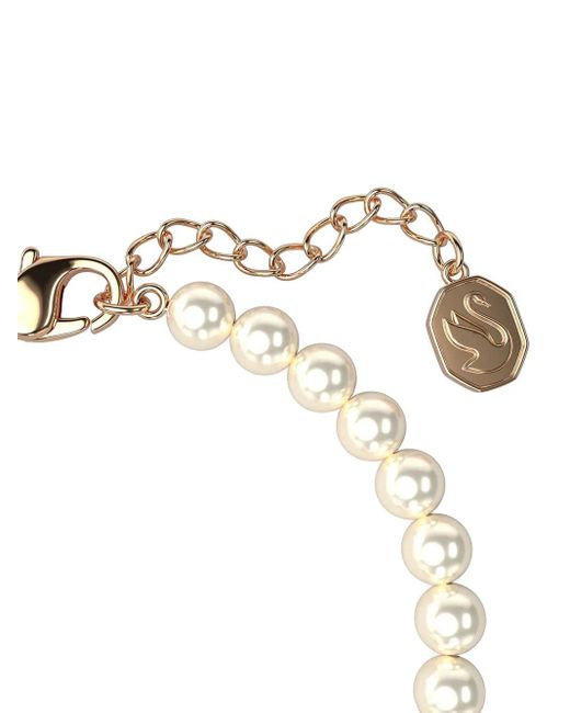 Swarovski Pink Bracelet À Ornements En Perle