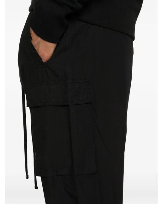 Thom Krom Black Drawstring Cargo Pants for men