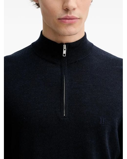 Les Deux Blue Greyson Half-Zip Sweater for men