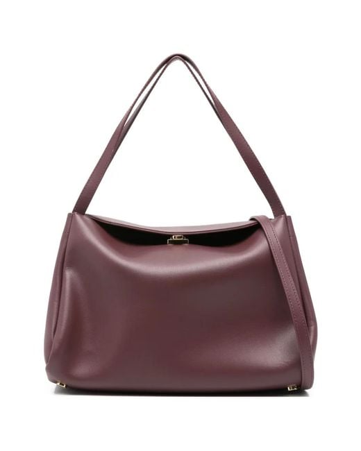 THEMOIRÈ Purple Eudora Tote Bag