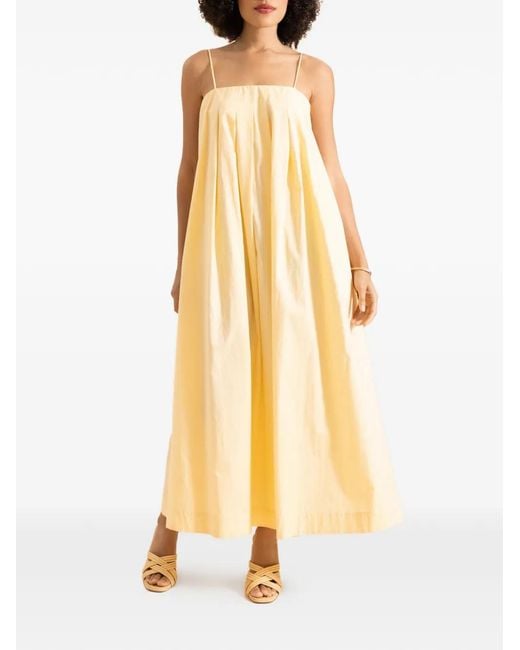 Faithfull The Brand Yellow Lopez Maxi Dress