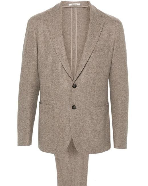Tagliatore Natural Mélange Virgin-Wool Suit for men