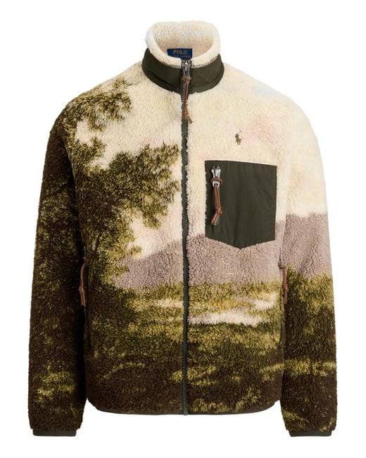 Polo Ralph Lauren White Durand Landscape Jacket for men