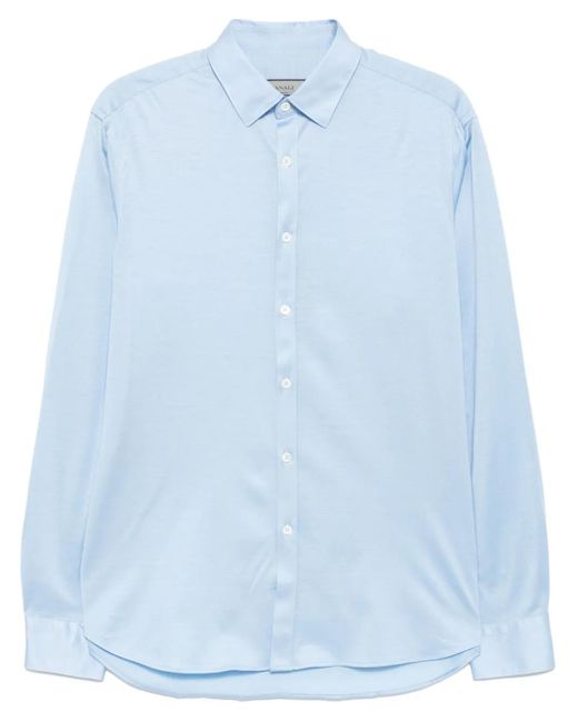 Canali Button-Up Overhemd in het Blue voor heren