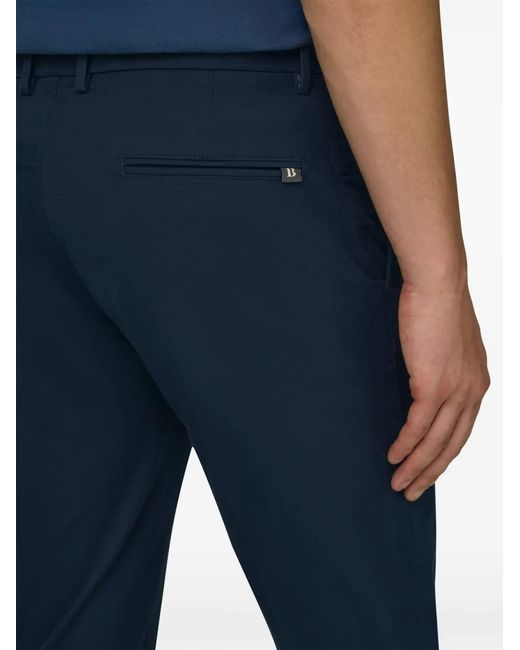Boggi Blue Pantalon Stretch À Poches Diagonales for men