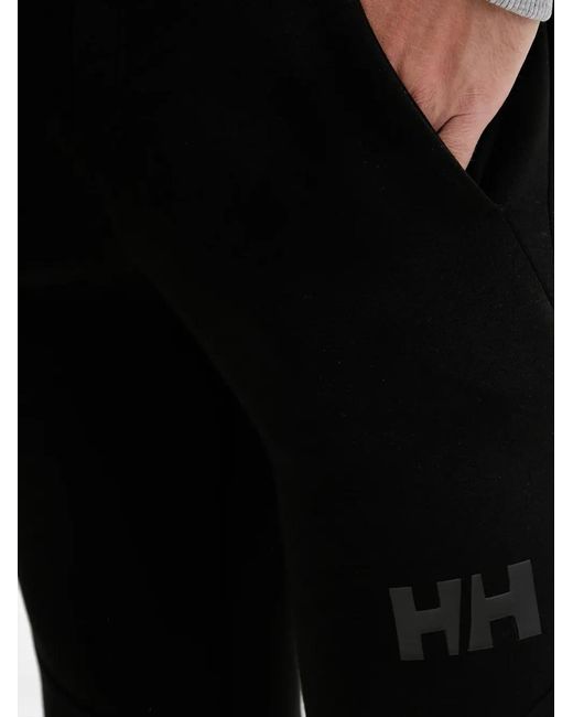 Helly Hansen Black Logo Track Pants for men
