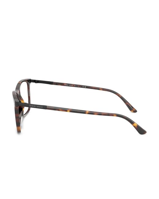 Giorgio Armani Brown Rectangle Glasses for men