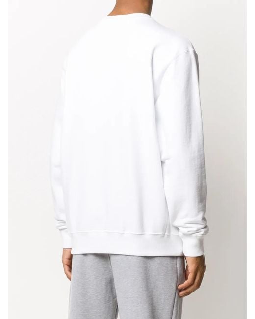 Opening Ceremony White Box Logo Crew Neck Sweatshirt for men