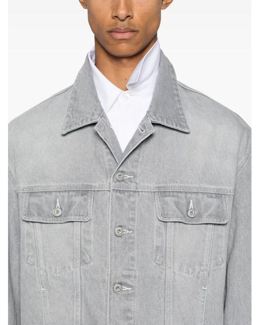 Jacquemus Gray La Veste De-Nimes Jacket for men