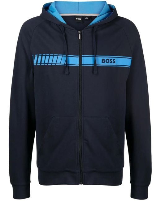 Veste Authentic À Fermeture Zippée Boss pour homme en coloris Blue