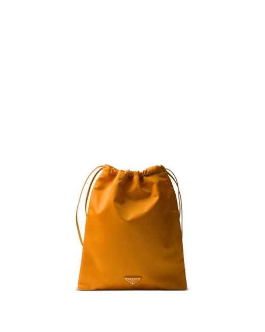 Prada Orange Pochette Wish Re-Nylon