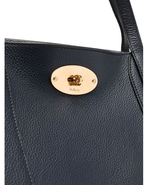 Mulberry Black Grained Leather Tote Bag