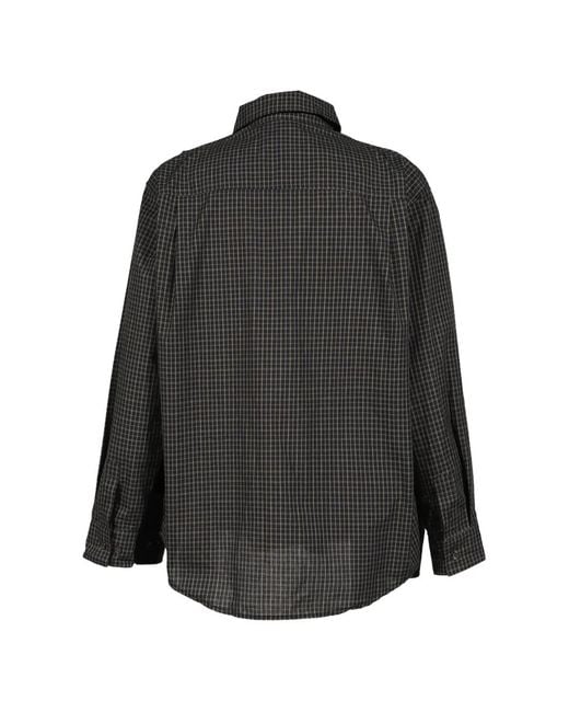 Protocol Index Black Four Hands Checked Shirt for men