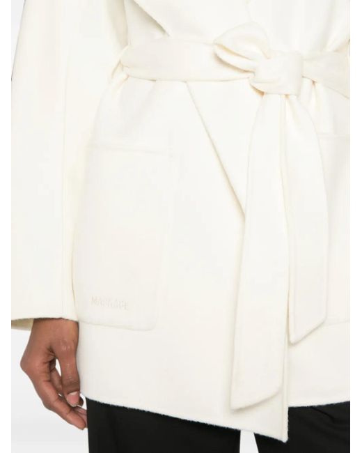 Abrigo Con Capucha Mackage de color White