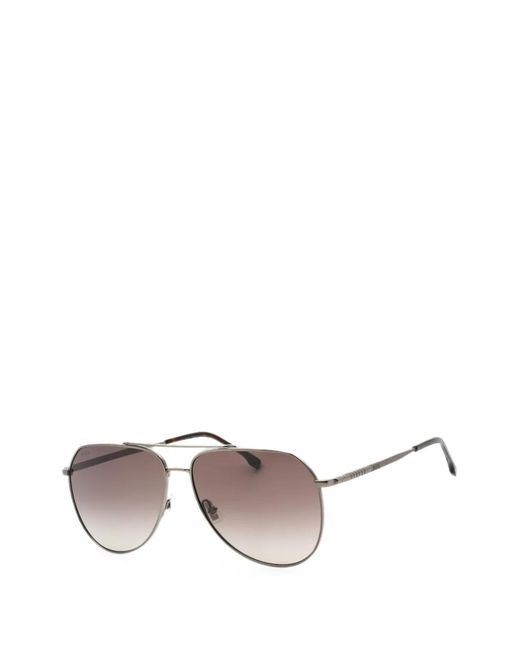 Boss Gray Pilot-Frame Sunglasses for men