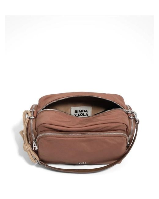 Bimba Y Lola Brown Medium Pocket Bag