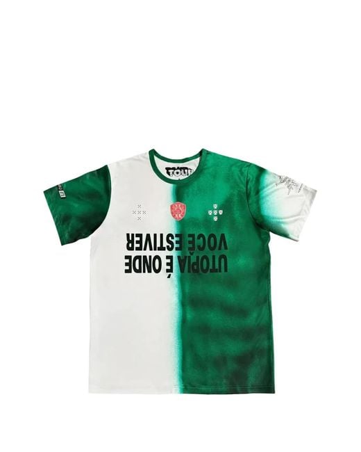 Travis Scott Green Graphic-Print T-Shirt for men