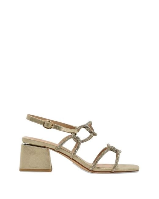 Alma En Pena. Natural Sara Crystal-Embellished Sandals
