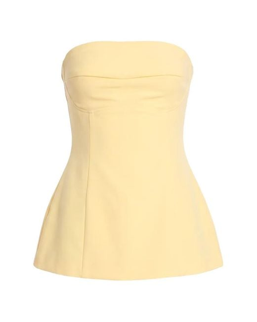 Axel 113 Yellow Scarlett Strapless Top