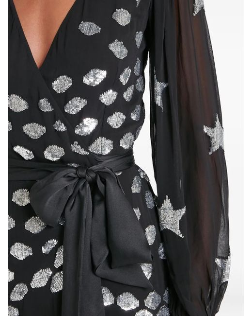 Abito A Portafoglio Etoile Con Paillettes di Temperley London in Black