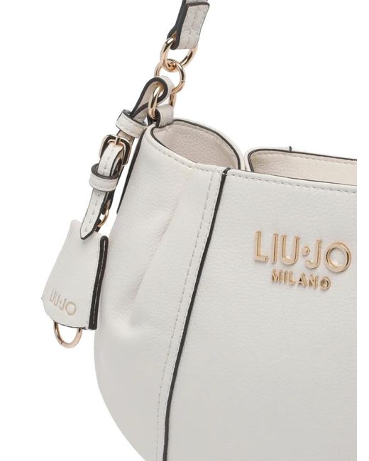 Liu Jo White Logo Shoulder Bag