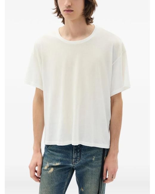 Ann Demeulemeester White Daydream Brushed Jersey T-Shirt for men