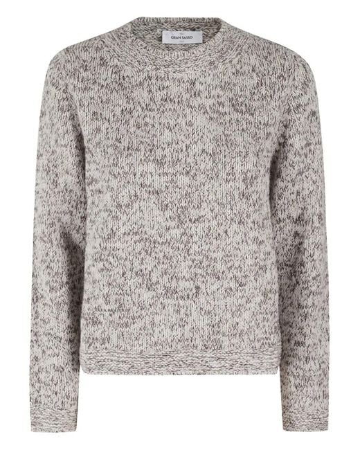 Gran Sasso Gray Long-Sleeves Sweater